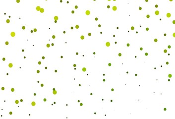 Light Green, Yellow vector cover with spots.