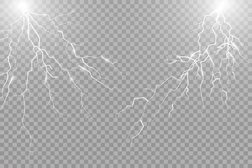 A set of lightning Magic and bright light effects