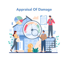 Insurance agent concept. Idea of protection of property and life