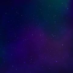Fototapeta na wymiar Starry night sky. Universe nebula. Outer space and milky way. Vector