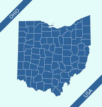 Ohio county map