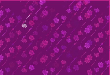 Fototapeta na wymiar Light Purple vector sketch background.