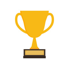 First prize gold trophy icon,prize gold trophy, winner, first prize, vector illustration and icon