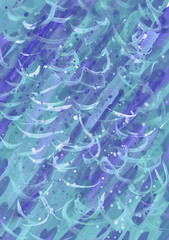 Abstract background, hand-painted texture, watercolor, gouache, brush strokes, splashes, drops of paint. Design for backgrounds, wallpapers, covers and packaging. Design paper collage creative