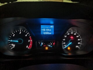 car speedometer and dashboard