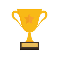 First prize gold trophy icon,prize gold trophy, winner, first prize, vector illustration and icon