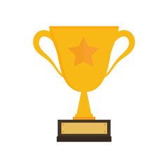 First prize gold trophy icon,prize gold trophy, winner, first prize, vector illustration and icon