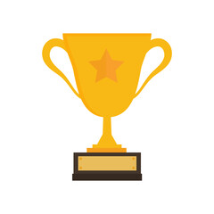 First prize gold trophy icon,prize gold trophy, winner, first prize, vector illustration and icon