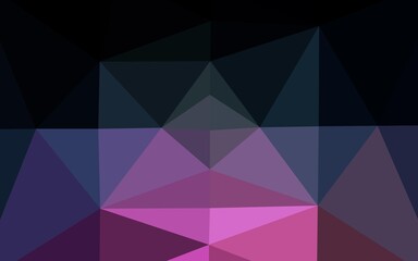 Dark Pink, Blue vector abstract mosaic pattern.