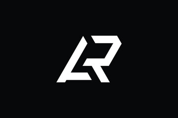 AR logo letter design on luxury background. RA logo monogram initials letter concept. AR icon logo design. RA elegant and Professional letter icon design on black background. AR RA