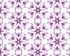 abstract flowers purple background retro textiles
