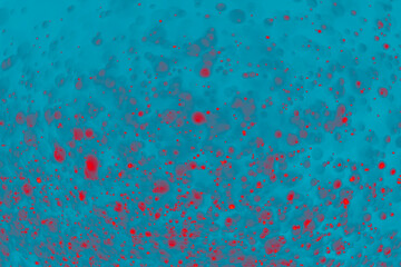 bokeh, abstract blurred of turquoise(green) and red color for background