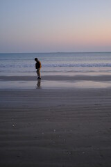 The bay of la Baule at low tide.