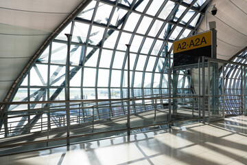 the gate before departure of Suvarnabhumi Airport in the afternoon