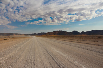 Fototapeta na wymiar beautiful views during a road trip through Namibia, Namib Desert, driving the gravel roads 