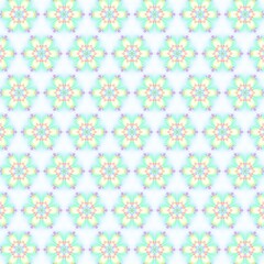 Kaleidoscope pattern made illustration from any geometrical shape for creative design background. illustration