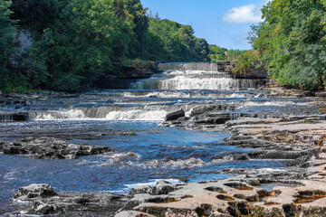 Fototapeta na wymiar Aysgarth Falls in the Yorkshire Dales, England
