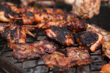 A traditional South African braai. This photo has selective focus. 