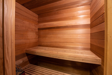 cedar sauna has been cleaned and is ready for use