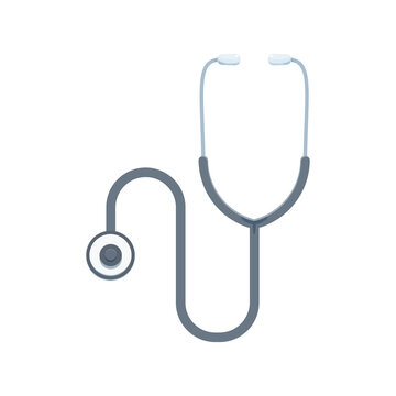 The Medical Stethoscope. Isolated Vector Illustration