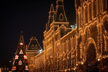 Christmas on Red Square in Moscow.
