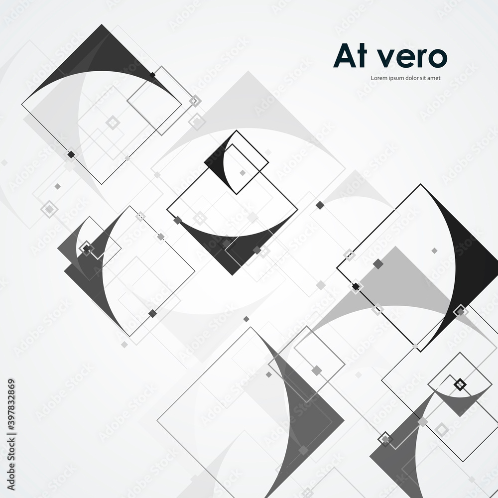 Aufkleber abstract with square connect for banner design. abstract geometric background. geometric shape logo 