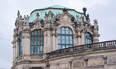 Fototapeta premium Zwinger-palace and park complex of four buildings.