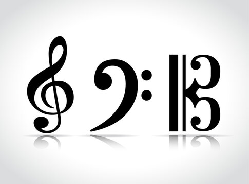 Vector musical symbol design icons