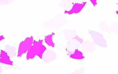 Obraz na płótnie Canvas Light Purple vector pattern with random forms.