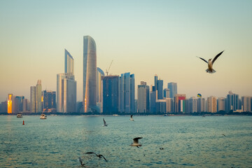 View of Abu Dhabi, United Arab Emirates, the capital city of UAE.