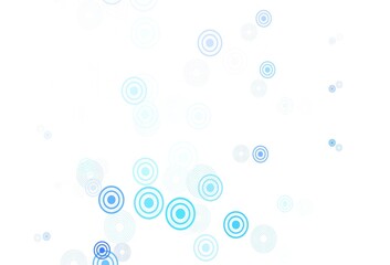 Light Green vector pattern with spheres.