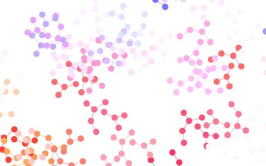 Light Blue, Yellow vector background with forms of artificial intelligence.