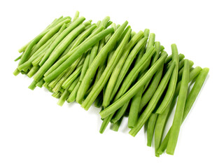 Fresh Vegetables - Green Beans on white Background Isolated