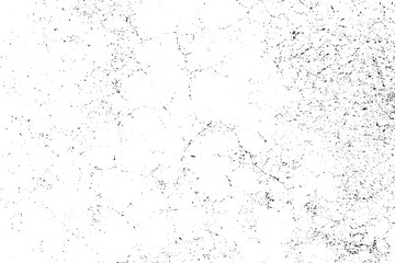 Distressed overlay texture of rough surface, cracked concrete, stone and asphalt. Grunge background. One color graphic resource.