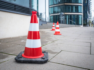 Leitkegel zur Baustellenabsicherung