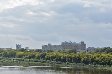 Nizhny Novgorod on the river bank