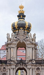 Fototapeta na wymiar Zwinger-palace and park complex of four buildings.