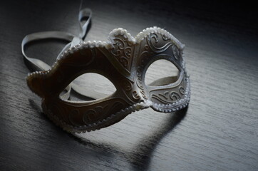 Carnival mask on a white background.