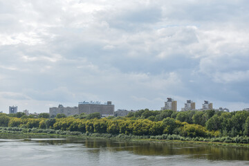 Fototapeta premium Nizhny Novgorod on the river bank