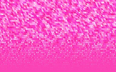 Light Pink vector seamless texture in triangular style.