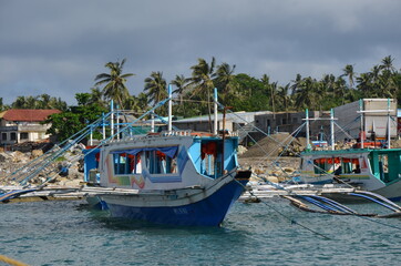 fishing boats in the port