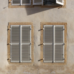 Old windows with shutters in Metz France