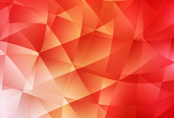 Fototapeta premium Light Red, Yellow vector abstract mosaic pattern.