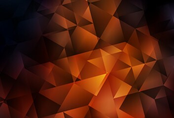 Fototapeta premium Dark Red vector polygon abstract background.