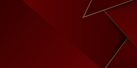 Red and gold abstract triangle background