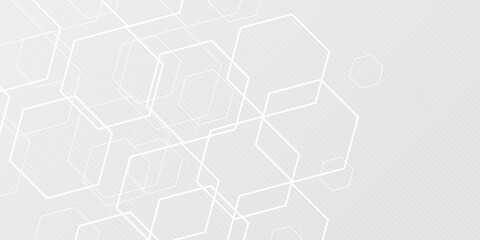 Vector background abstract technology communication data Science with hexagonal pattern