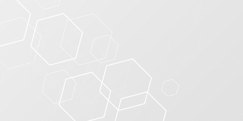 Modern simple white abstract business corporate background with hexagonal shape pattern. Vector illustration design for business corporate presentation, banner, cover, web, flyer, business card