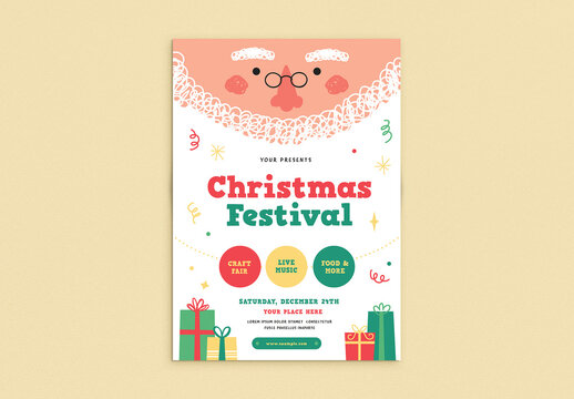 Christmas Festival Flyer Layout