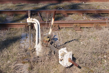 old railroad on which trains do not run
