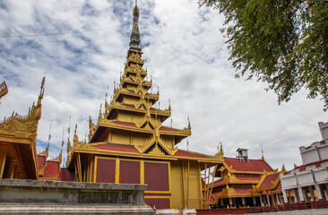 Fototapeta premium Mandalay Palace in Mandalay Myanmar Burma